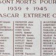 Plaque dédiée aux autres conflits
