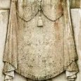 Détail d'une tenture de deuil du socle